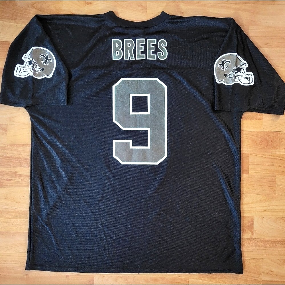 Drew Brees New Orleans Saints Black XL Jersey NFL Team Apparel Extra Large
